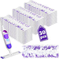 30 Pack Disposable Mop Pads Compatible with Swiffer Power Mop Pads Replacement for Swiffer Power Mop Refills, Multi-Surface Mopping Pad Refills, Wet Pads Refill for Floor Cleaning