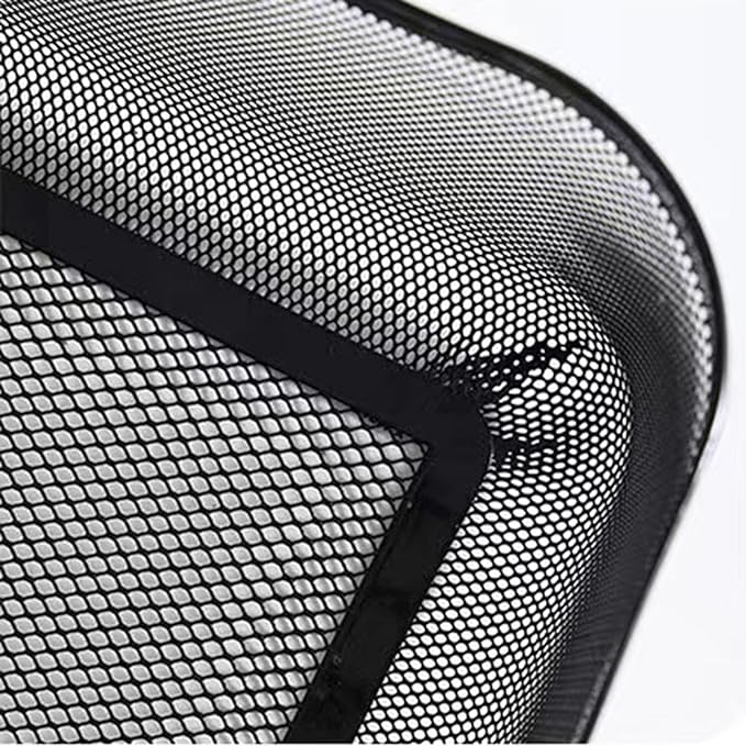 Metal Mesh Steel Baskets, Household Wire Storage Organizer Bin Garden Harvest Basket Multi-functional Fruit Baskets with Handles for Kitchen Bathroom Picnic Shopping Decor Cabinet Home, Black