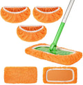 3 Pack Reusable Microfiber Mop Pads for Swiffer Sweeper Mop, Wet & Dry Use, Compatible with 10-12 inch Flat Mops, Washable, for Hardwood, Ceramic, Laminate & More Floors