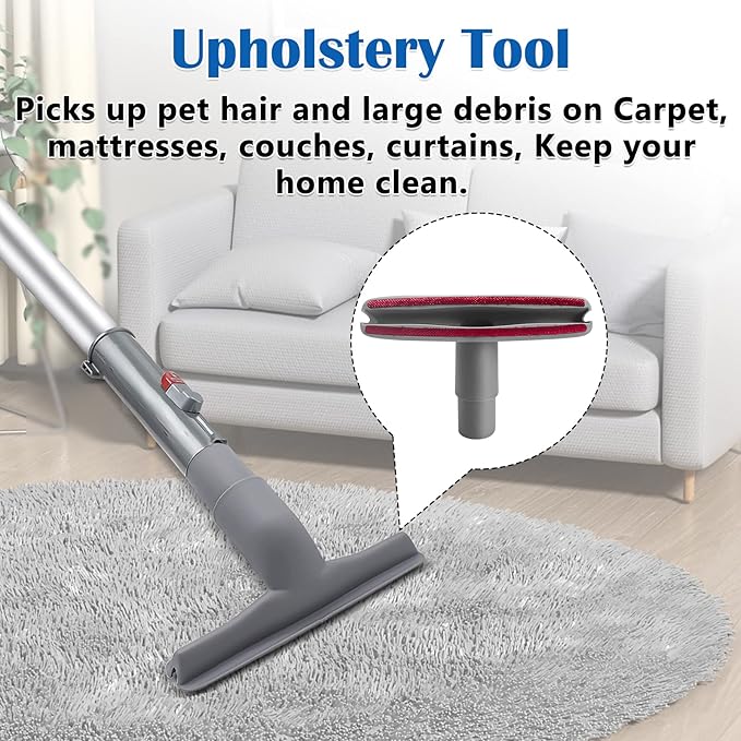 3 Pack Crevice Tool, Dust Brush and Upholstery Tool Attachment Compatible with Shark Navigator Lift-Away Vacuum Cleaner Models NV350, NV351, NV352, NV355, NV356E, NV357, NV360, NV370, UV440