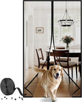 Magnetic Screen Door Mesh with Super Strong Magnets Fit Door Size 36" X 80", Mesh Size 38" X 81" Heavy Duty Door Net Screen for Sliding, French, Single and Patio Doors