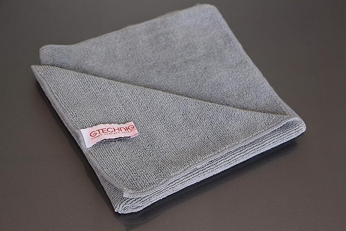 Gtechniq MF1 ZeroR Microfiber Cloth for Cars (10 Pack) | Soft Car Cleaning Cloth with Ultra Split Fibers, Machine Washable