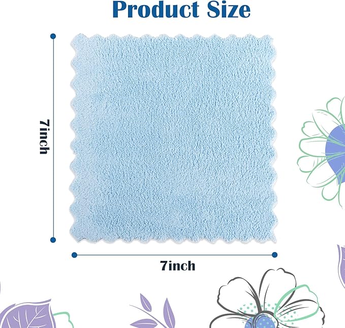 Orighty Makeup Remover Cloths, Cleansing, Reusable, Soft & Washable Coral Fleece Microfiber Washcloths/Towel for Face, Eye, Lips, Pack of 48, 7 x 7 inch