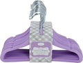 Ultra-Thin Premium Velvet Hangers - Space Saving Clothes Hangers - Non-Slip Hangers for Children - Maximize Closet Space - 25 Pack (African Violet)