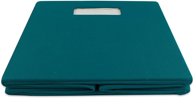 DII Poly-Cube Storage Collection Hard Sided, Collapsible Solid, Small, Teal