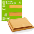 E-Cloth Microfiber Window Cleaning Cloth Kit - Glass Cleaning Cloth for Windows, Mirrors, Cars, Lenses, Eyeglasses, & More, Streak Free Clean, Machine Washable Reusable Towel - Tangerine Orange