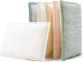 Dish Sponge Kitchen Sponges,Scrub Sponges Bamboo Fiber,Double Sided Cleaning,Non Scratch,Durable Thickening (Large 6-Pack)