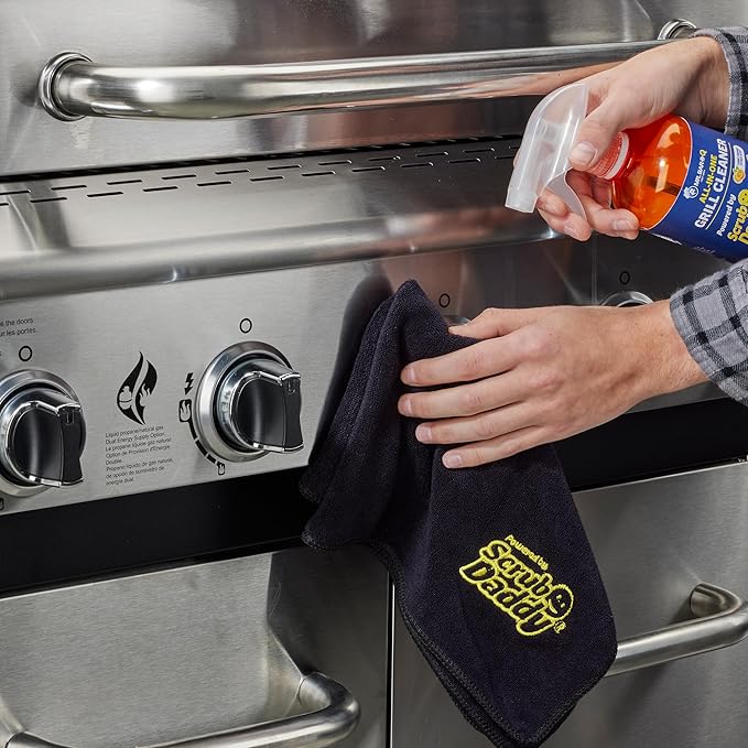 Mr. Bar-B-Q 2-Pack Microfiber Grill/Griddle Cloths Powered by Scrub Daddy