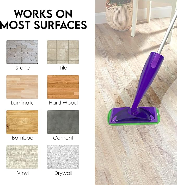 Heavy Duty Microfiber Mop Refill Pads - Extra Thick, Premium Quality Mop Pad Replacements Refills for Wet and Dry Mopping Up Dirt, Dust, Dog Hair and Cat Hair