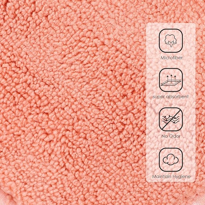 2pcs Kitchen Dish Washing Towels Double-Layer Absorbent Microfiber Cleaning Cloths Hanging Loop 20x30cm Red for Household Dishwashing and Utensil Drying