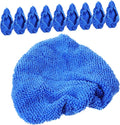 10pcs Reusable Car Windshield Cleaner Cloths Washable Triangle Shape Replacement for Windshield Cleaning Brush Practical Microfiber Tool for Auto and Home Use