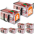 Clear Heavy Duty Extra Large Moving Supplies Storage Bags with Reinforced Handle and Double Zipper, Alternative to Moving Box (8 Packs)