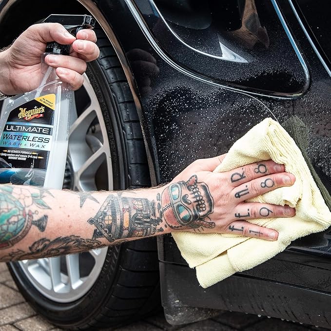 Meguiar's Supreme Shine Microfiber Towels for Cars,Absorbent Ultra-Plush Car Microfiber Towel Set for Effectively Removing Car Care Products Without Leaving Swirls,3 Count (Pack of 12)