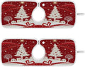 2 Pack Faucet Splash Catcher Christmas Tree Sink Mat for Faucet Absorbent Kitchen Splash Guard Drip Catcher for Farmhouse Barthroom Bar, M