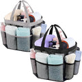Attmu 2 Pack Mesh Shower Caddy Portable for College Dorm Room Essentials with 8 Pockets, Hanging Shower Caddy Dorm Basket, Quick Dry Shower Bag for Bathroom