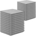 Blue Horizon Microfiber Cleaning Towels, Pack of 24, Ultra Soft Plush Washcloth, All Purpose Premium Microfiber Detailing Cleaning Cloths (16" x 16", Gray)