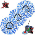 Spin Mop Replacement Head, 3 Pack Mop Replacement Head, Easy Cleaning, Microfiber, Spin Mop Refills, Machine Washable