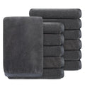 SINLAND Absorbent Coral Velvet Washcloth Ultra Soft Microfiber Face Towels 12 x 12 inch Multi-Purpose Face Cloths for Household and Sport