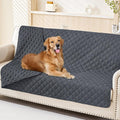 Smiry Waterproof Dog Bed Cover Pet Blanket, Soft Washable Dog Blanket for Furniture Bed Couch Sofa Reversible, Checkered (68"x82", Dark Grey/Dark Grey)