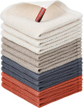 Nialnant 12 Pack Dish Towels,100% Cotton Kitchen Towels,Soft and Absorbent Kitchen Dish Rags, Dish Towels for Washing Dishes-12x12 Inch