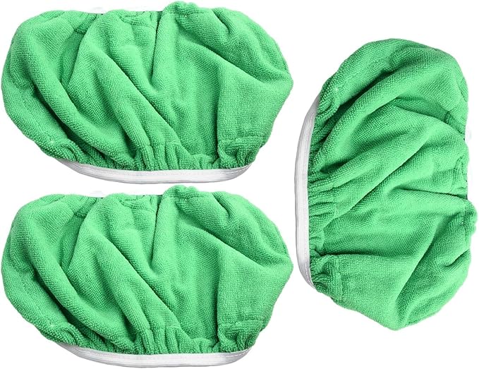 Reusable Mop Pads for, Large Size Microfiber Cleaning Cloths for Wet and Dry Floor, Coral Fleece Flat Mop Refills, Machine Washable, 3/6 Pack(3 Pack)