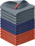 Niallant 12 Pack Cotton Kitchen Towels, Soft and Absorbent Dish Rags - 12x12 Inch