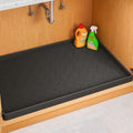 Jin&Bao Waterproof Under Sink Mat 31" x 22", Thick Silicone Mat Cabinet Protector for Kitchen and Bathroom, Shelf Liner, Home Organizer and Storage, Multipurpose Tray for Gadgets and Essentials