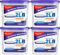 Vacplus Moisture Absorber Buckets – Large Capacity Dehumidifier and Humidity Absorber for Closet, Basement, Bathroom, RV, and Storage Areas, Lavender, 2 lbs, 4 Pack