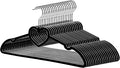 Velvet Hangers 20 Pack, 16" Non Slip Adult Hangers, Slim Clothes Hanger with 360 Degree Swivel Hook - Durable & Cute for Coats, Shirts, Dress (Black)