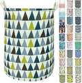 Merdes 19.7’’ Waterproof Foldable Laundry Hamper, Dirty Clothes Laundry Basket, Linen Bin Storage Organizer for Toy Collection (Triangle2)