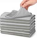 XANGNIER Microfiber Glass Cleaning Cloths,8 Pack Streak Free Miracle Cleaning Cloth,Reusable Lint Free Cleaner Towels for Kitchen,Windows,Mirror,Glasses,Car Windshields,Stainless Steel,11.8"×11.8"