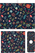Set of 3 Colorful Flowers and Leaves Dish Drying Mat & Kitchen Sink Splash Guard Faucet Mat For Kitchen Counter Absorbent Microfiber Dishes Pad Dish Drainer Rack Mats Fast Dry Kitchen Accessories