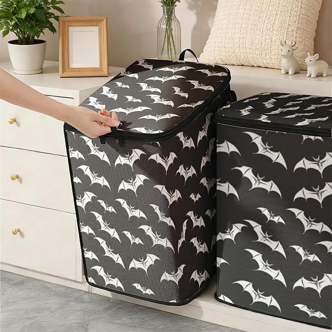 2pcs closet organizers and storage under bed,clothing blanket sweater sheet bedding comforter duvet quilt pillow toy storage bags with lids,dorm room essentials for containers 95L