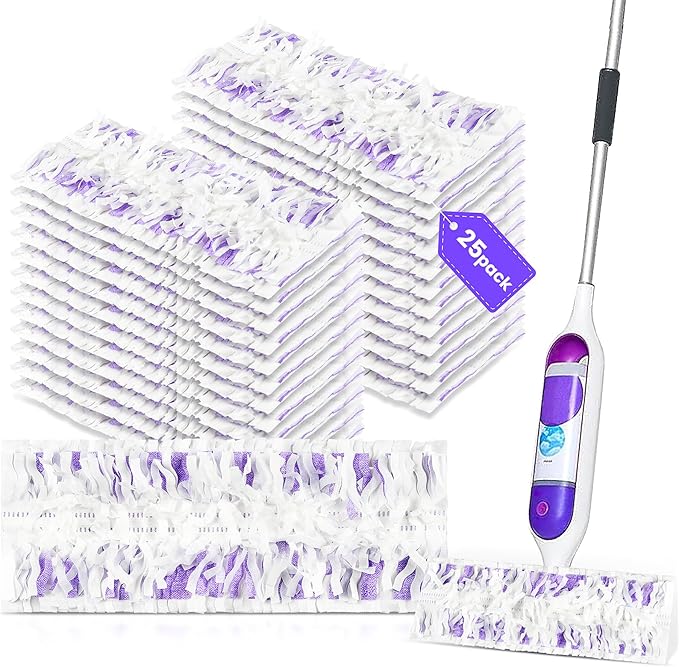 25 Pack Power Mop™ Pad Refills for Swiffer® PowerMop™ Multi-Surface Mop, Powermop™ Multi-Surface Mop Pad Replacement Kit