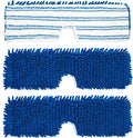 3 Pack Mop Heads Replacements Compatible for Ocedar Dual-Action Microfiber Flip Mop, Double Sided Mop Replace Head Mop Refills with Microfiber & Chenille for Dry Wet Use, Reusable, Machine Washable
