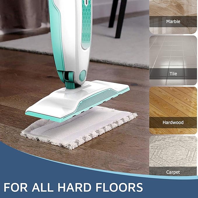 F Flammi Microfiber Mop Replacement Pads Compatible with Shark Steam Mop S1000 S1000A S1000C S1000WM S1001C S2001 (8 Pack)