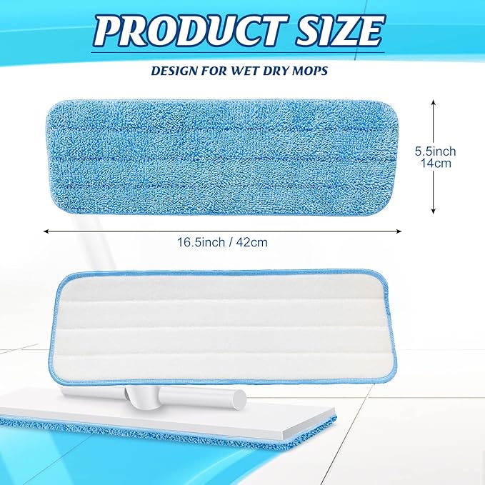 Microfiber Mop Pad, Spray Mop Replacement Heads for Wet Dry Mops, Machine Washable Reusable Household Replacement Pads for Hardwood and Hard Surface Floor Cleaning and Scrubbing (70 Pcs)