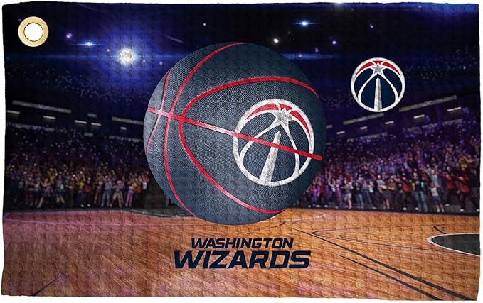 Northwest NBA Golf Towel – Official Licensed Microfiber Waffle Fabric, Absorbent 16x25 in Club Cleaning Accessory