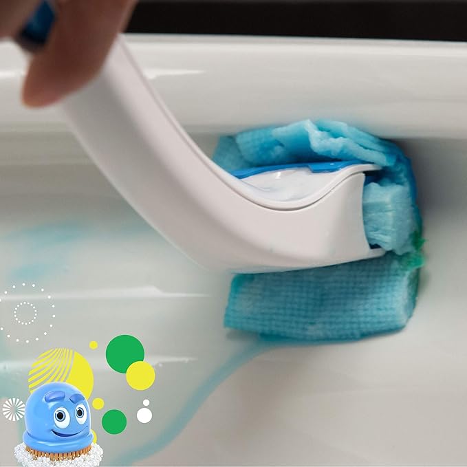 Scrubbing Bubbles Flushable Toilet Bowl Wand Cleaner Refills, Fresh Brush Cleaner Toilet Refill Pads, Removes Limescale & Odors, Citrus Scent,20 Count (Pack of 4)