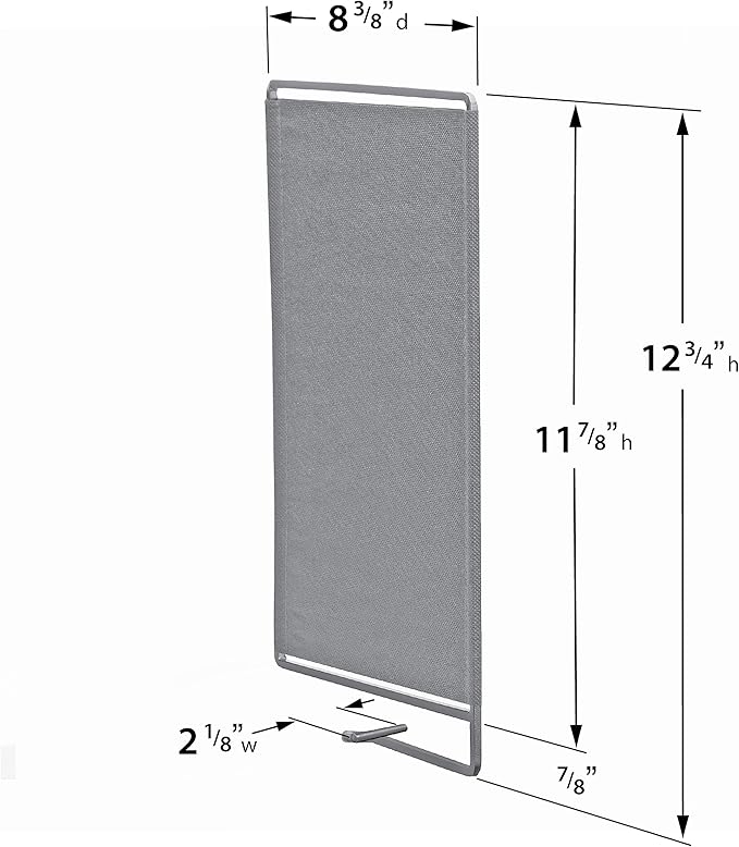 LYNK PROFESSIONAL® HOME™ Shelf Dividers - Linen Closet Organizers and Storage - Linen Storage - Closet Organization - Towel Organizer for Closet (Set of 2) - Platinum