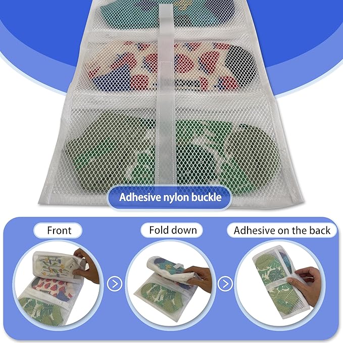 Mesh laundry bags for washing machine, can wash 10 pairs of socks, maintain shape, keep one pair,Laundry room organization suitable for socks and small items, 2pcs (Small)