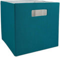 DII Poly-Cube Storage Collection Hard Sided, Collapsible Solid, Large, Teal