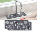 Kitchen Sink Splash Guard Faucet Mat -2 PC Super Absorbent Fast Drying Mat Sink Gadgets-Splash Guard Behind Faucet Drip Catcher for Kitchen(15" X 5.5" )