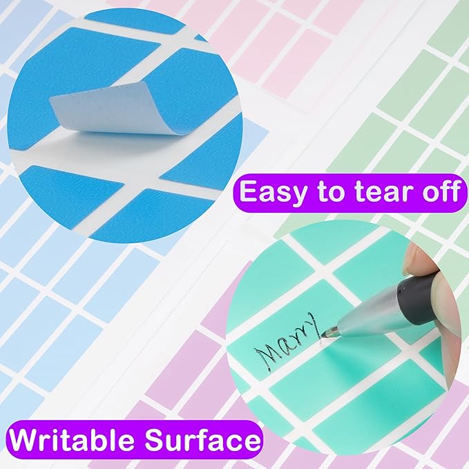 YSHIHE Colored Labels,1in x 3/8in(25 x 10mm) Adhesive Labels,12 Colors Color Coding Labels,Removable Stickers - 4992 Pack