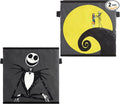 Nightmare Before Christmas Jack and Sally Set of 2 Durable Storage Cubes with Handles, 10"x10"x10" Cubes
