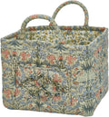 Boho Fabric Storage Basket, Large Capacity Laundry Basket, 12.2'' x 10.23'' x 10.23'' Collapsible Laundry Hamper with Easy Carry Handles (C Multi-Color 10, L)