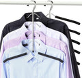 Hangers Space Saving Clothes Hanger 2 Packs Swing Arm Non Slip Padded Coat Hanger 5 Layers Heavy Duty Stainless Steel Sweater Shirt Hanger Closet Storage Organizer