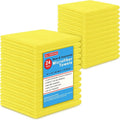 Blue Horizon Microfiber Cleaning Towels, Pack of 24, Ultra Soft Plush Washcloth, All Purpose Premium Microfiber Detailing Cleaning Cloths Reusable Shop Towels (16" x 16", Yellow)