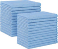 HOMEXCEL Blue Microfiber Cleaning Cloth, 24 Pack Absorbent Cleaning Rags, Lint-Free, Streak-Free Cleaning Towels for Car Kitchen House, 12"X11"