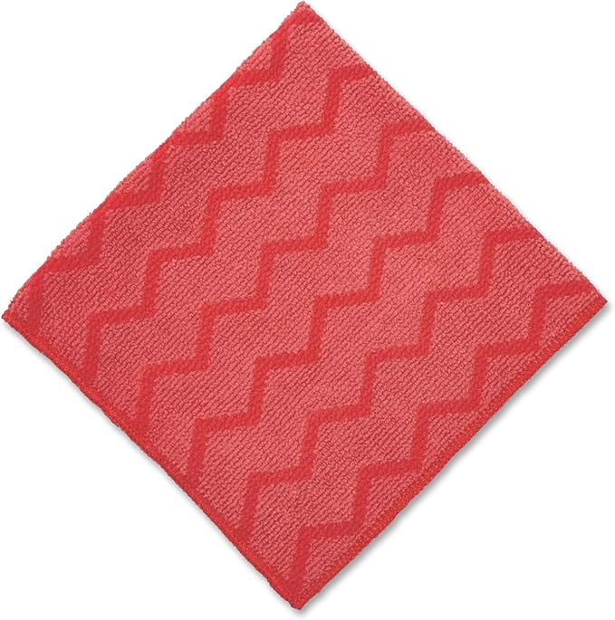 Rubbermaid Commercial FGQ62000RD00 HYGEN Microfiber General Purpose Cloth, Red
